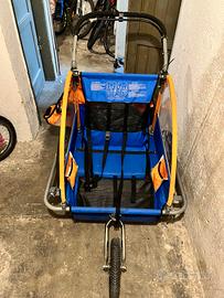 rimorchio bici per bambini 