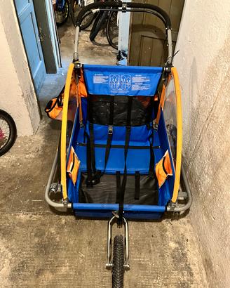 rimorchio bici per bambini 