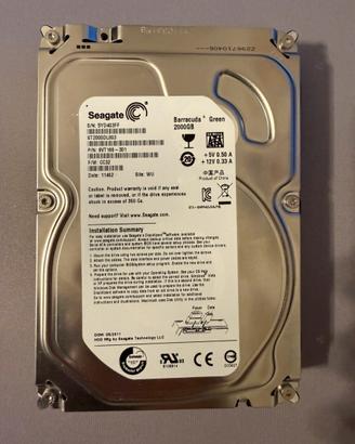 Hard disk Seagate Barracuda 2tb Sata 3,5”