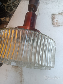 Lampada con boccia di vetro