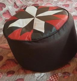 Pouf in pelle 