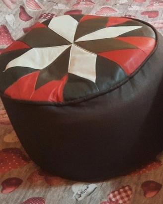 Pouf in pelle 