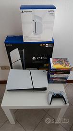 Ps5 slim digital+ lettore in garanzia+ giochi