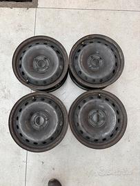 4 cerchi usati ferro 15 pollici FIat Grande Punto 