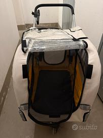 Passeggino/rimorchio bici per cani