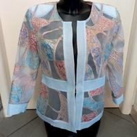 Giacca da cerimonia in organza e lurex