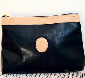 Pochette Vintage RIPEL in Vera Pelle  Nera 