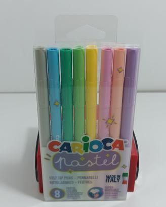 Confezione da 8 Pennarelli Pastel Carioca