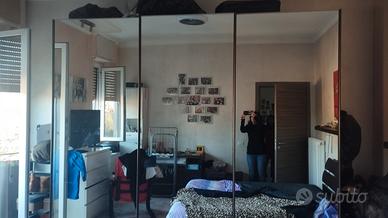 armadio camera da letto cm colore wengè