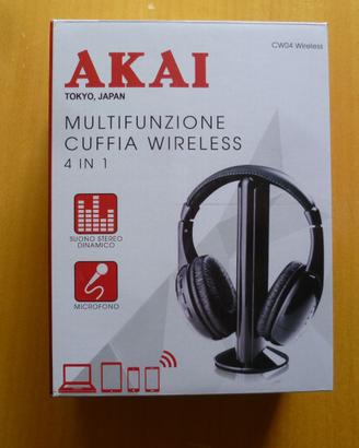 Cuffie wireless AKAI CW04 nuove