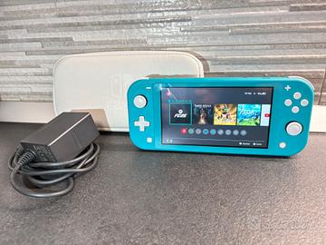 Nintendo Switch Lite Turchese + Custodia + SD 128G