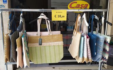 Borse mare in paglia linea VERDE FASHION