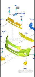 Paraurti anteriore ford Fiesta