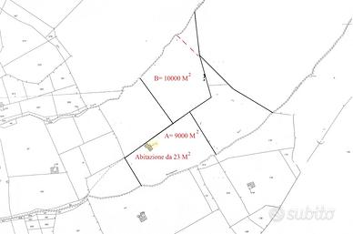 Terreno agricolo collinare, anche per asservimento