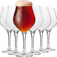 set 6 bicchieri Krosno tulipano da birra (degustaz