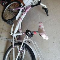 Bicicletta bambina bianca e rosa