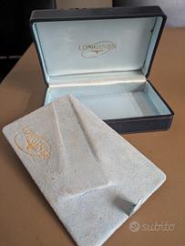 Longines Watch Box In Pelle blu super Vintage