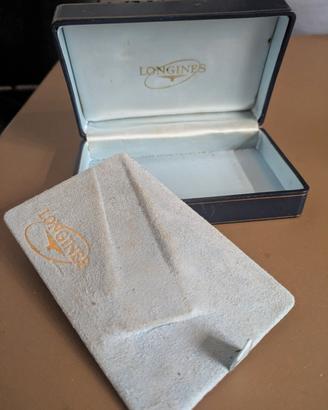 Longines Watch Box In Pelle blu super Vintage