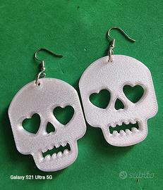orecchini teschio in stampa 3D