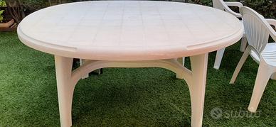 Tavolo da giardino ovale