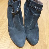 tronchetto pelle scamosciata 39 nero giardini