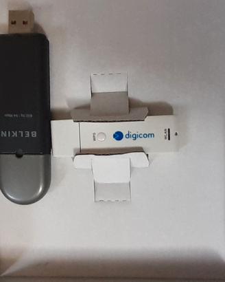 Set 2 adattatori Wi-Fi USB Belkin Digicom