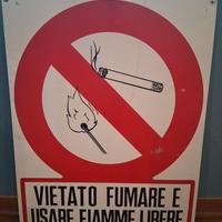 Cartello vietato fumare