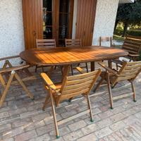 Set completo tavolo da veranda