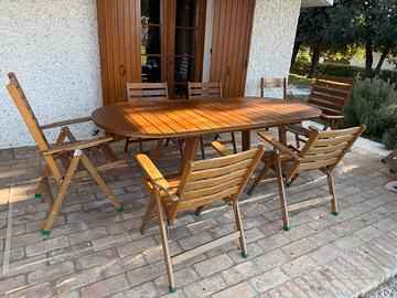 Set completo tavolo da veranda