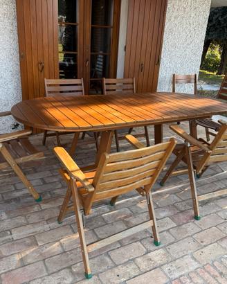 Set completo tavolo da veranda