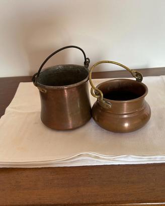 Pentolini in Rame Vintage