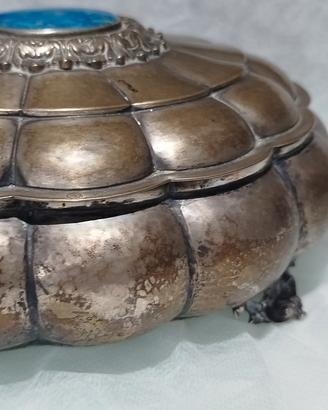 portagioie d'epoca in argento 