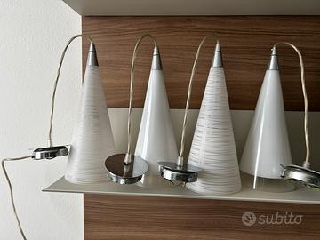 4 lampade con lampadine