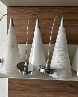 4 lampade con lampadine