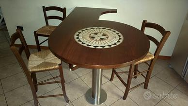 penisola con sgabelli