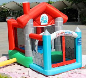 GONFIABILE X BAMBINI CON MOTORE - HAPPY HOUSE