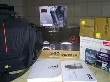 Nikon d90, obiettivi, flash e accessori