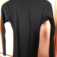 Maglia termica sci ragazzo Under Armour nera s/m