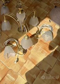 Lampadario e lampade a parete