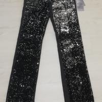PANTALONE CON PAILLETTES "PHARD DIAMOND" TAGLIA M