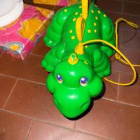 Vtg go go Dino Green