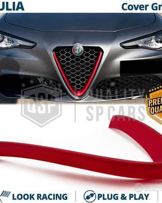 Cover Griglia per Alfa Romeo Giulia Cornice Rossa