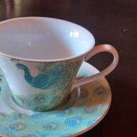 TAZZA E PIATTINO THÈ  CERAMICA