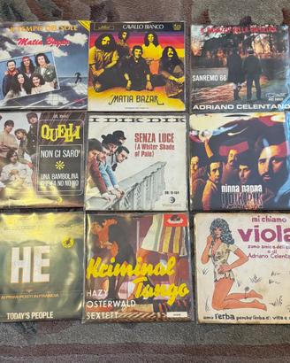 Dischi 45 Adriano Celentano/Matia bazar/dik dik