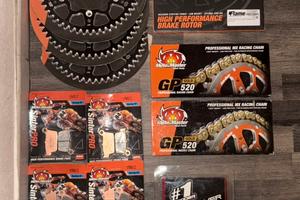 Ricambi Motomaster, coprisella, paramotore carboni