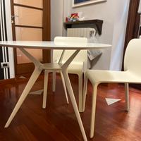 Tavolo Alias Biplane Ø 90 cm + 4 Sedie Magis First