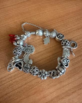 Bracciale Pandora + 25 charm