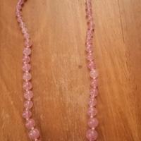 COLLANA DI  QUARZO ROSA 