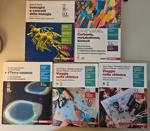 Scienze, biologia e chimica – 5 libri Zanichelli
