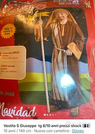 Vestito carnevale san giuseppe tg 8/ 10 anni